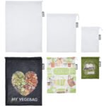 Ensemble de 3 sacs à légumes Rob en PET recyclé avec sublimation – Image 7