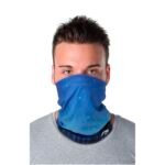 Écharpe multi-usages Lara avec impression par sublimation, couche en polaire et ourlets – Image 9