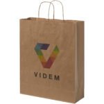 Sac en papier Kraft 80-90 g/m² avec poignées torsadées, 32 x 12 x 40 cm – Image 8