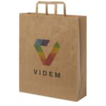 Sac en papier Kraft 80-90 g/m² avec poignées plates, 32 x 12 x 40 cm – Image 7