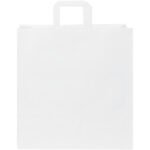 Sac en papier Kraft 80-90 g/m² avec poignées plates, 34 x 20 x 35 cm – Image 2