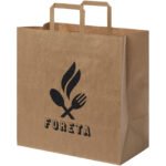 Sac en papier Kraft 80-90 g/m² avec poignées plates, 34 x 20 x 35 cm – Image 7