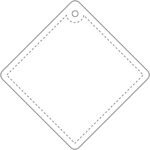 Petite attache réfléchissante en forme de diamant en PVC H-09 RFX™ – Image 4