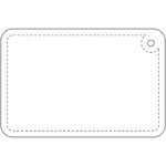 Attache réfléchissante rectangulaire en PVC H-10 RFX™, petit modèle – Image 4