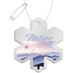 Attache réfléchissante en PVC en forme de flocon de neige H-10 RFX™ – Image 2