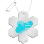 Attache réfléchissante RFX™ en TPU en forme de flocon de neige – Image 2