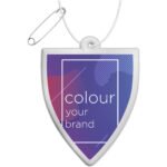 Attache réfléchissante en PVC en forme de badge H-12 RFX™ – Image 2