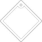 Attache réfléchissante en PVC en forme de diamant H-20 RFX™, grand modèle – Image 4