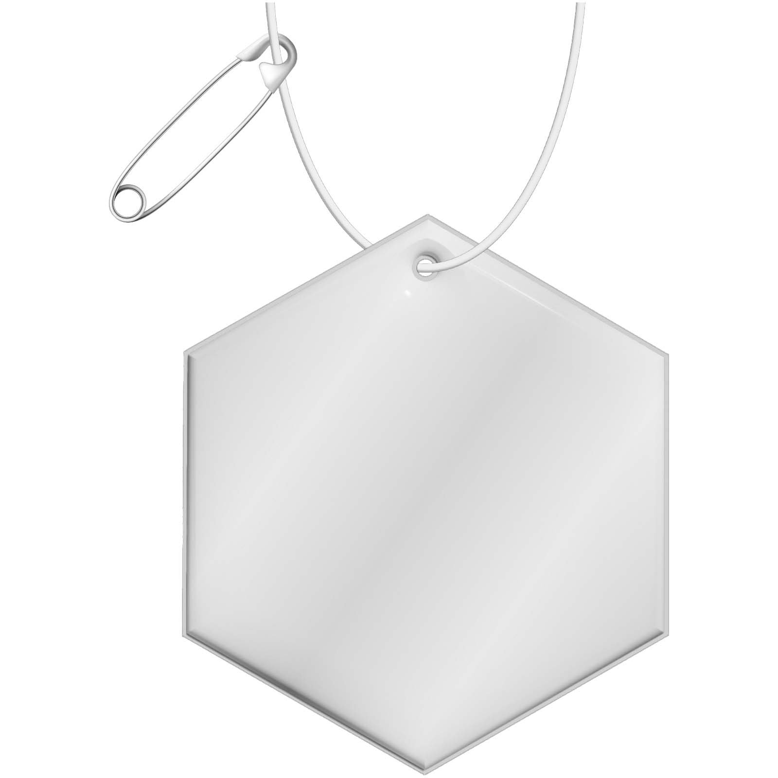 1PR13601-1 Attache hexagonale légère RFX™ H-12 en PVC réfléchissant – Image 1