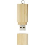 Clé USB 3.0 en bambou avec porte-clés – Image 2