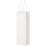 Sac de bouteille de vin en papier 170 g/m2 integra fait à la main avec poignées torsadées en plastique, 12 x 9 x 37 cm – Image 4