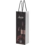 Sac de bouteille de vin en papier 170 g/m2 integra fait à la main avec poignées torsadées en plastique, 12 x 9 x 37 cm – Image 10