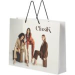 Sac en papier 170 g/m2 integra fait à la main avec poignées torsadées en plastique, 45 x 10 x 35 cm – Image 10