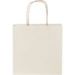 Sac en papier fabriqué à partir d déchets agricoles 150 g/m2 avec poignées torsadées, 24 x 9 x 24 cm – Image 3