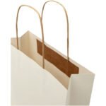 Sac en papier fabriqué à partir d déchets agricoles 150 g/m2 avec poignées torsadées, 24 x 9 x 24 cm – Image 6