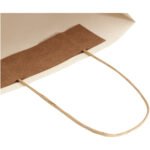 Sac en papier fabriqué à partir d déchets agricoles 150 g/m2 avec poignées torsadées, 24 x 9 x 24 cm – Image 7