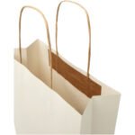 Sac en papier fabriqué à partir de déchets agricoles 150 g/m2 avec poignées torsadées, 24 x 9 x 32 cm – Image 6