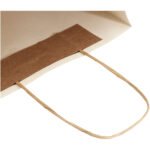 Sac en papier fabriqué à partir de déchets agricoles 150 g/m2 avec poignées torsadées, 24 x 9 x 32 cm – Image 7