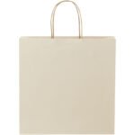 Sac en papier fabriqué à partir de déchets agricoles 150 g/m2 avec poignées torsadées, 31 x 12 x 31 cm – Image 3