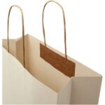 Sac en papier fabriqué à partir de déchets agricoles 150 g/m2 avec poignées torsadées, 31 x 12 x 31 cm – Image 6