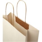 Sac en papier fabriqué à partir de déchets agricoles 150 g/m2 avec poignées torsadées, 31 x 12 x 41 cm – Image 6