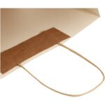 Sac en papier fabriqué à partir de déchets agricoles 150 g/m2 avec poignées torsadées, 31 x 12 x 41 cm – Image 7