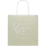 Sac en papier Kraft 120 g/m2avec poignées torsadées, 24 x 9 x 24 cm – Image 2