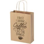 Sac en papier Kraft 120 g/m2 avec poignées torsadées, 24 x 9 x 32 cm – Image 10