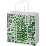 Sac en papier Kraft 120 g/m2avec poignées torsadées, 31 x 12 x 31 cm – Image 9