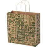 Sac en papier Kraft 120 g/m2avec poignées torsadées, 31 x 12 x 31 cm – Image 10
