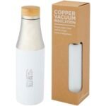 Bouteille Hulan de 540 ml en acier inoxydable avec  cuivre et isolation par le vide avec couvercle en bambou – Image 4