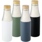 Bouteille Hulan de 540 ml en acier inoxydable avec  cuivre et isolation par le vide avec couvercle en bambou – Image 9