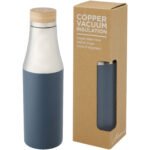 Bouteille Hulan de 540 ml en acier inoxydable avec  cuivre et isolation par le vide avec couvercle en bambou – Image 12