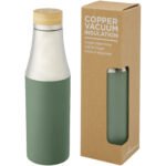 Bouteille Hulan de 540 ml en acier inoxydable avec  cuivre et isolation par le vide avec couvercle en bambou – Image 13