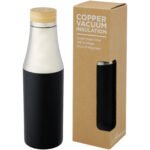 Bouteille Hulan de 540 ml en acier inoxydable avec  cuivre et isolation par le vide avec couvercle en bambou – Image 14