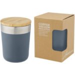 Gobelet Lagan de 330 ml en acier inoxydable avec isolation par le vide et couche de cuivre, avec couvercle en bambou – Image 12
