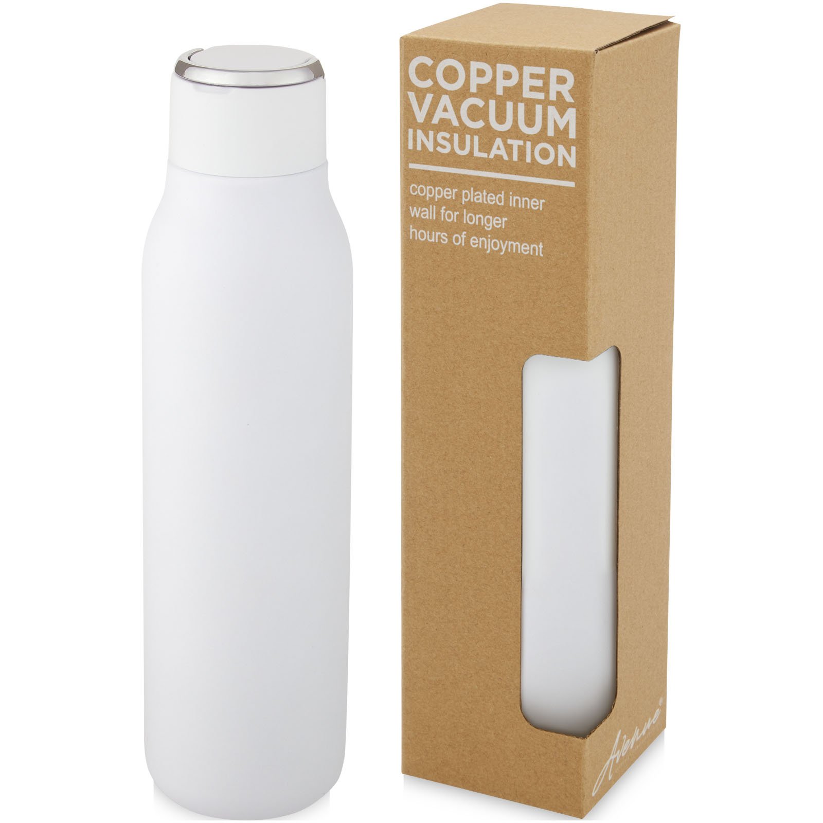 10067201-1 Bouteille isotherme Marka 600 ml avec couche de cuivre et avec boucle métallique – Image 1