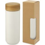 Gobelet en céramique Lumi de 300 ml avec couvercle en bambou – Image 9