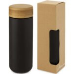 Gobelet en céramique Lumi de 300 ml avec couvercle en bambou – Image 10
