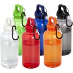 Bouteille d'eau Oregon de 400 ml en plastique recyclé avec mousqueton – Image 5