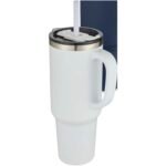 Mug Sydney 1200 ml double paroi certifié RCS avec isolation par le vide et couche de cuivre avec paille – Image 7