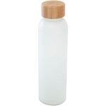 Bouteille en verre sodocalcique mat Lume de 500 ml avec couvercle en bambou – Image 6