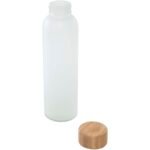 Bouteille en verre sodocalcique mat Lume de 500 ml avec couvercle en bambou – Image 4