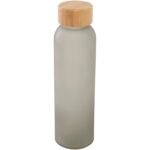Bouteille en verre sodocalcique mat Lume de 500 ml avec couvercle en bambou – Image 7