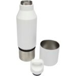 Bouteille isotherme Odessy de 600 ml en acier inoxydable recyclé RCS avec gobelet de 300 ml – Image 6