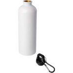 Bouteille d'eau Oregon de 750 ml simple paroi en acier recyclé certifié RCS avec mousqueton – Image 4