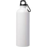 Bouteille d'eau Oregon de 750 ml simple paroi en acier recyclé certifié RCS avec mousqueton – Image 2
