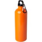 Bouteille d'eau Oregon de 750 ml simple paroi en acier recyclé certifié RCS avec mousqueton – Image 9