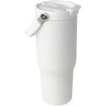 Gobelet avec isolation sous vide Bronx en cuivre et acier inoxydable recyclé certifié RCS Bronx de 900 ml avec couvercle à double fonction