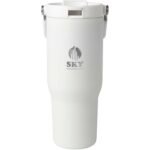 Gobelet avec isolation sous vide Bronx en cuivre et acier inoxydable recyclé certifié RCS Bronx de 900 ml avec couvercle à double fonction – Image 3